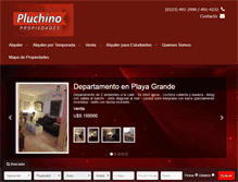 Tablet Screenshot of pluchinopropiedades.com.ar